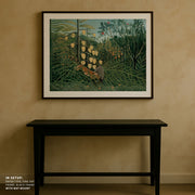 In a Tropical Forest. Struggle Between Tiger and Bull – image 4