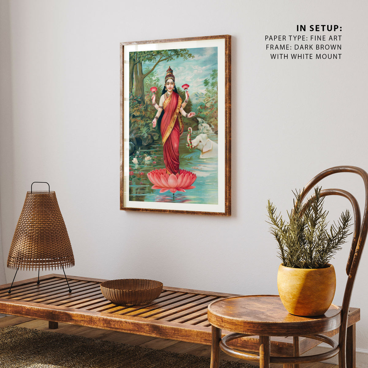 Lakshmi, Raja Ravi Varma Painting
