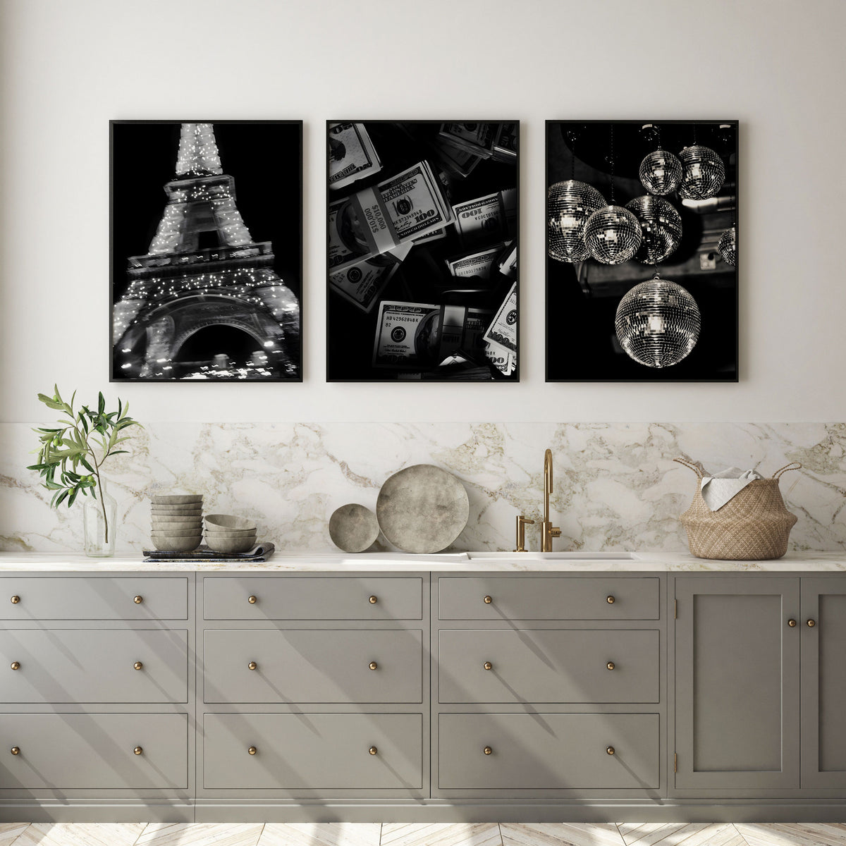 Luxury Fashion BW Poster 02