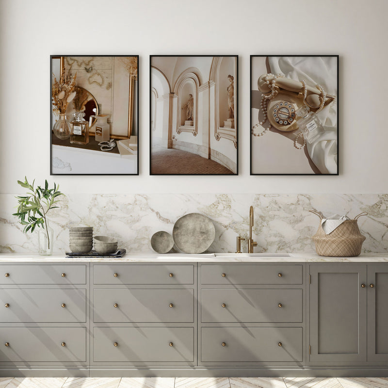 Luxury Fashion Beige Art Set of 3