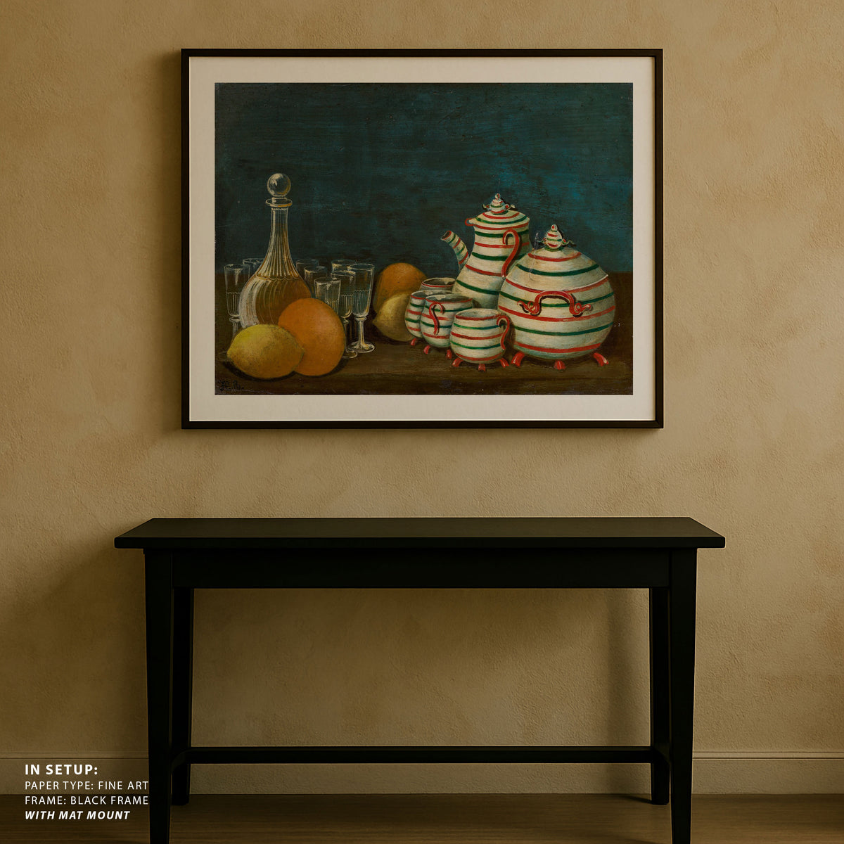 Still Life with Glasses and Earthenware