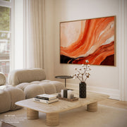 Orange And Beige Marbled Effect – image 5