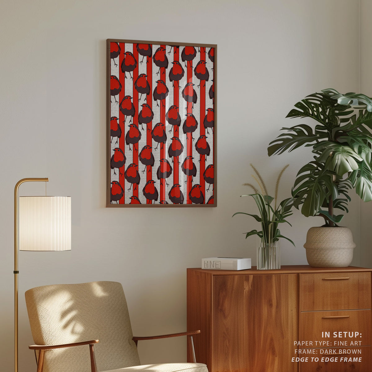 Red Robin Bird Pattern