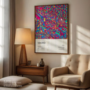 Road Map of Madrid with Colorful Neighborhoods – image 4