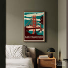 San Francisco Travel Poster Vintage Travel Poster Print