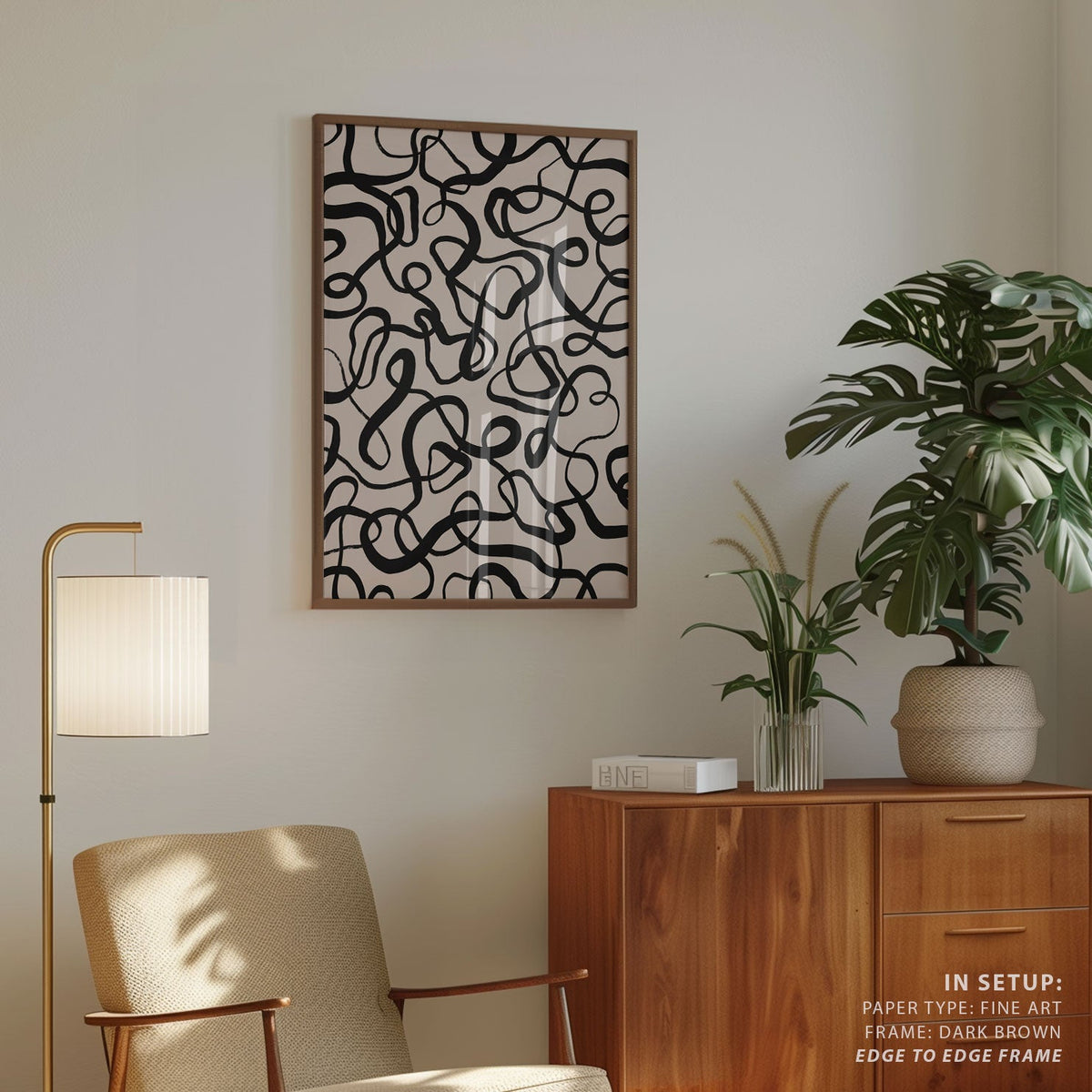 Simple Black Loops Pattern