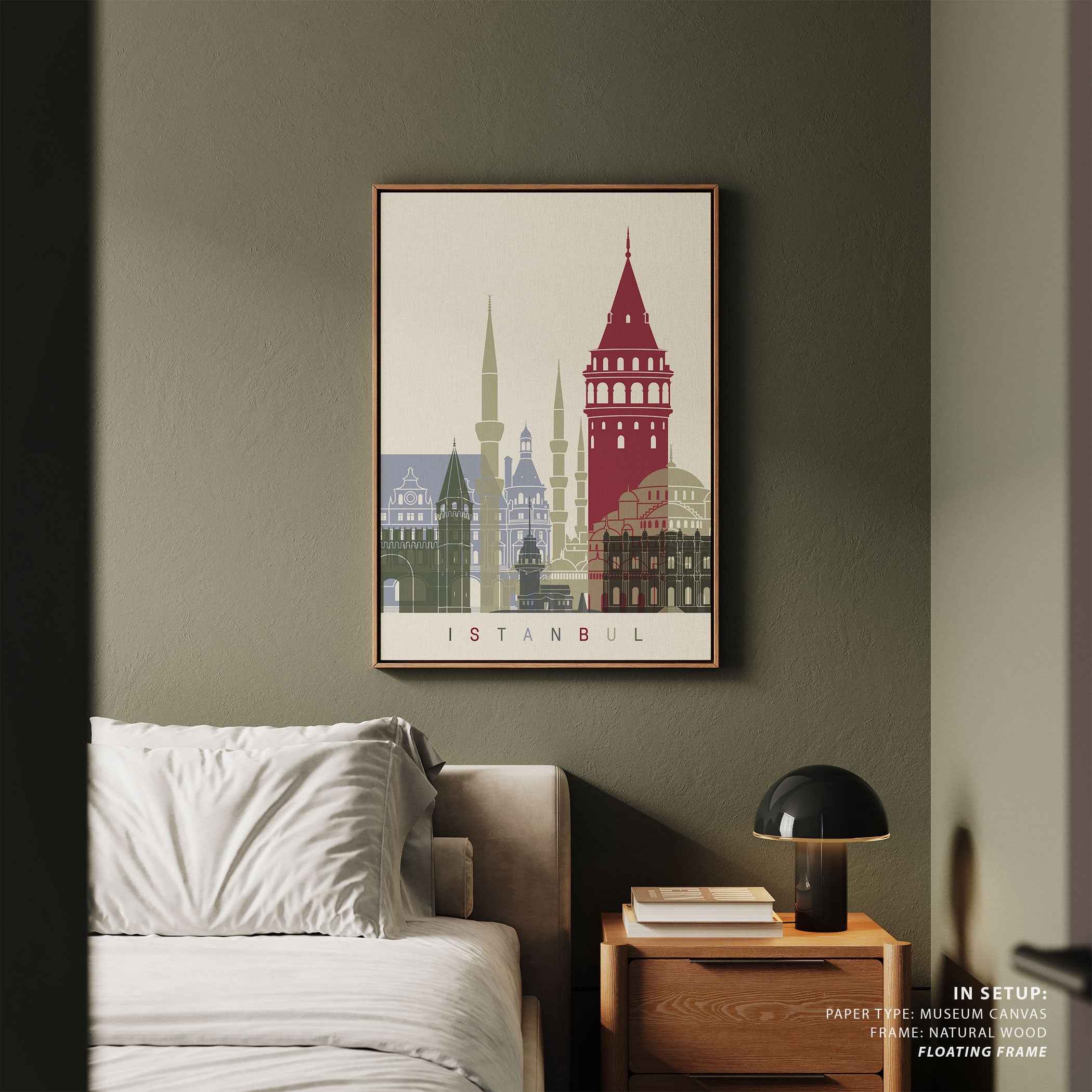 Skyline Istanbul Travel Poster Print