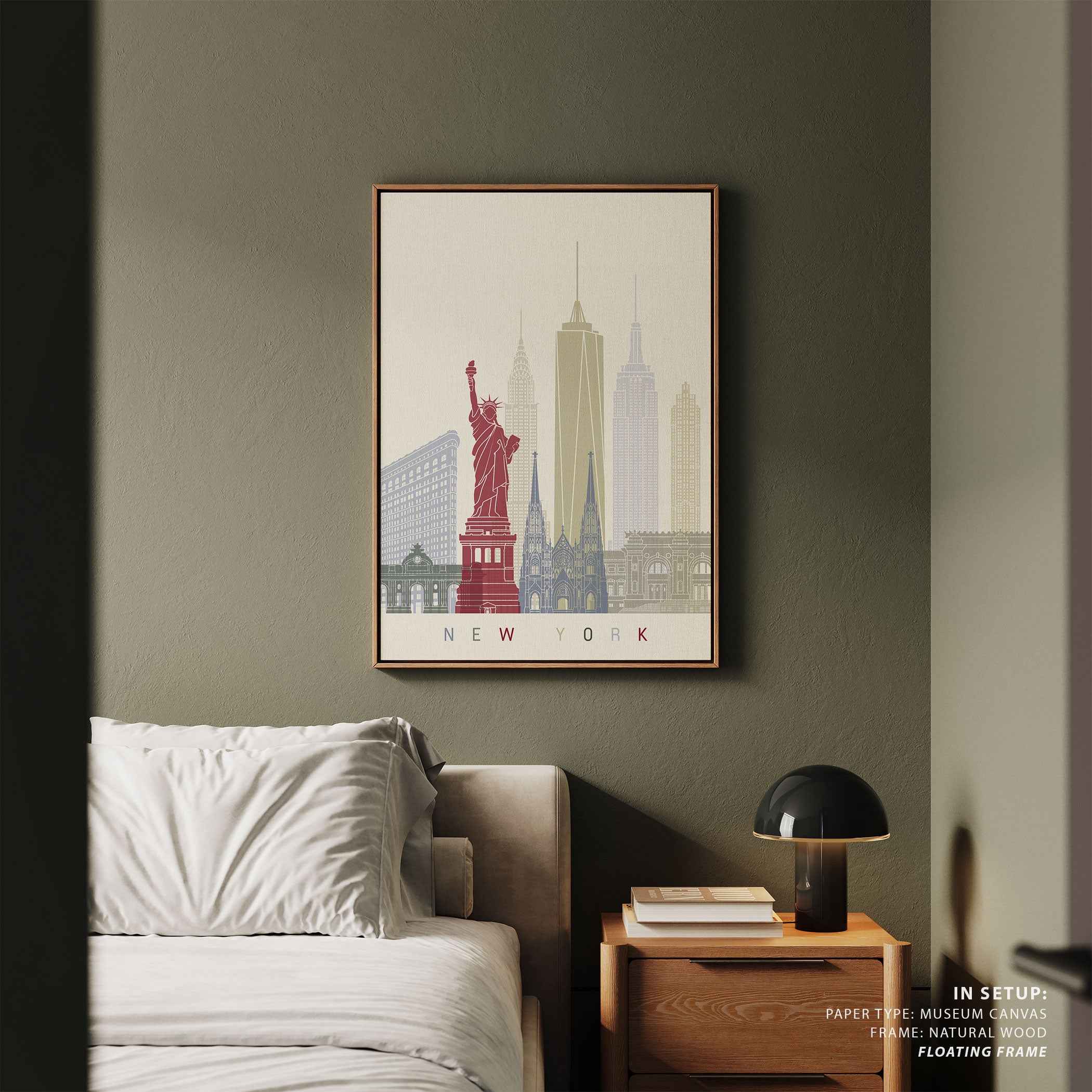 Skyline New York Travel Poster Print