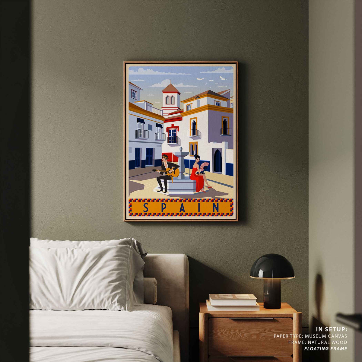 Spain Travel Poster Vintage Travel Poster Print