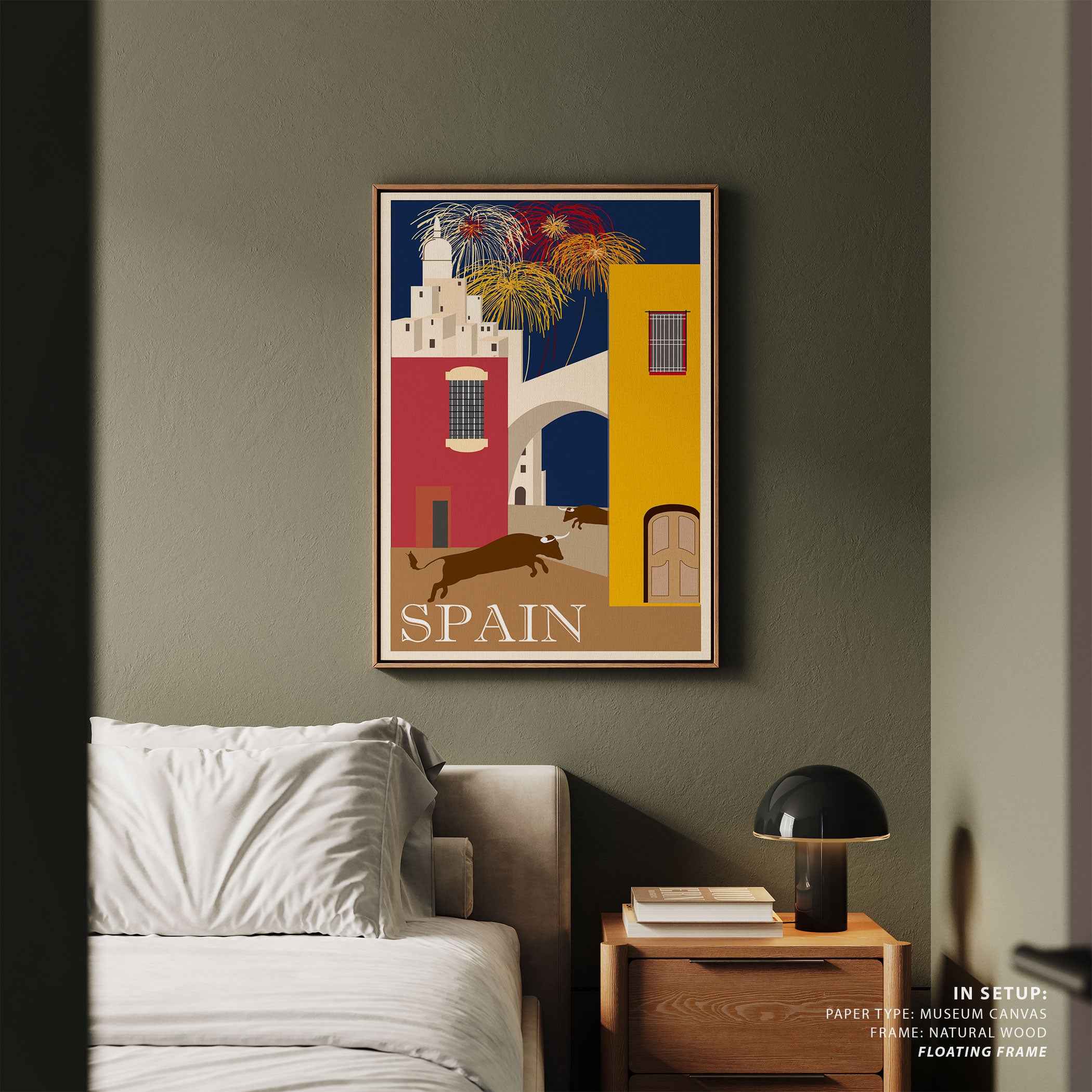 Spain Travel Poster Vintage Travel Poster Print