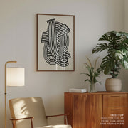 Striped Abstract In Black – image 4
