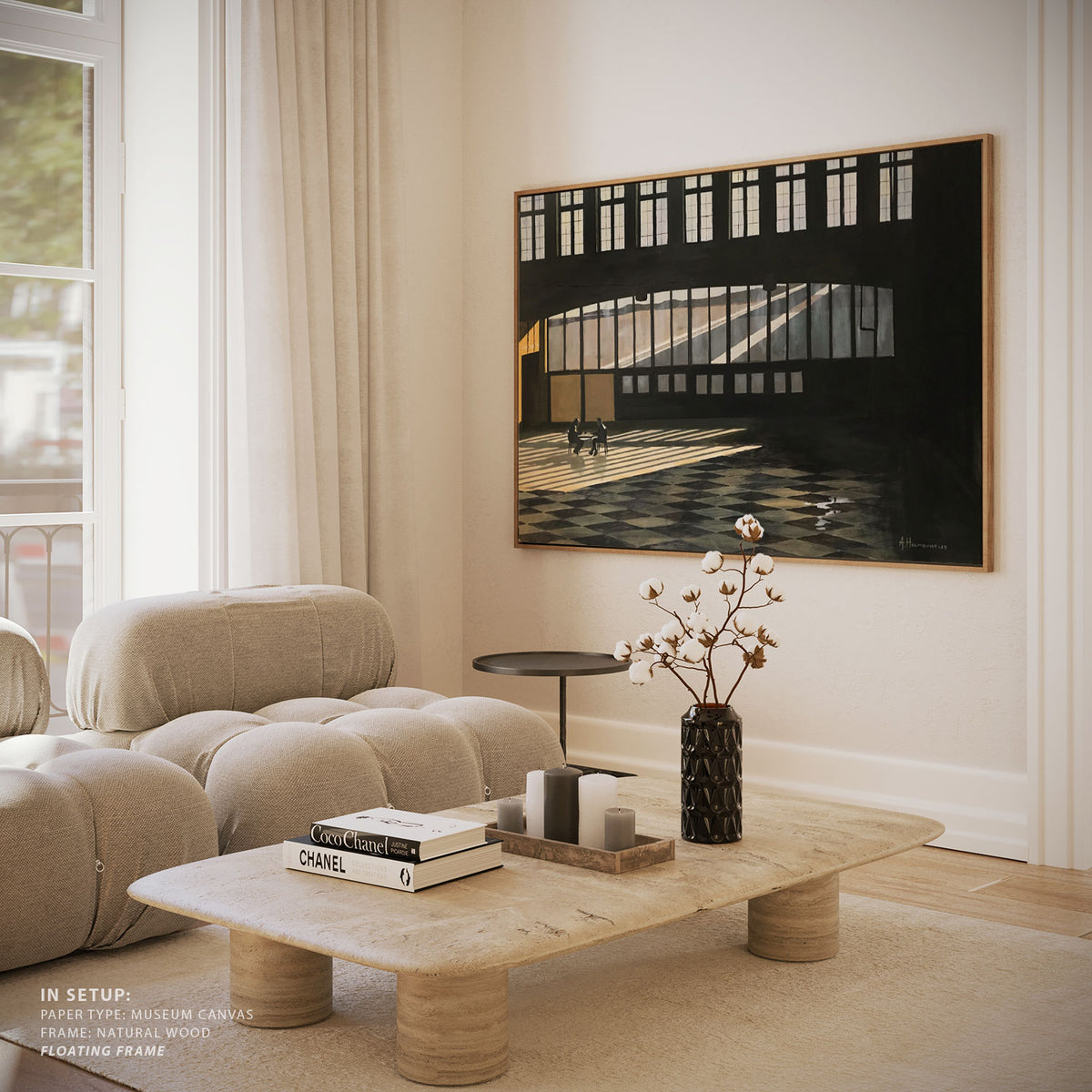 Sunlit Room With Large Windows
