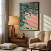 Tokyo Japan Peony City Map – image 6