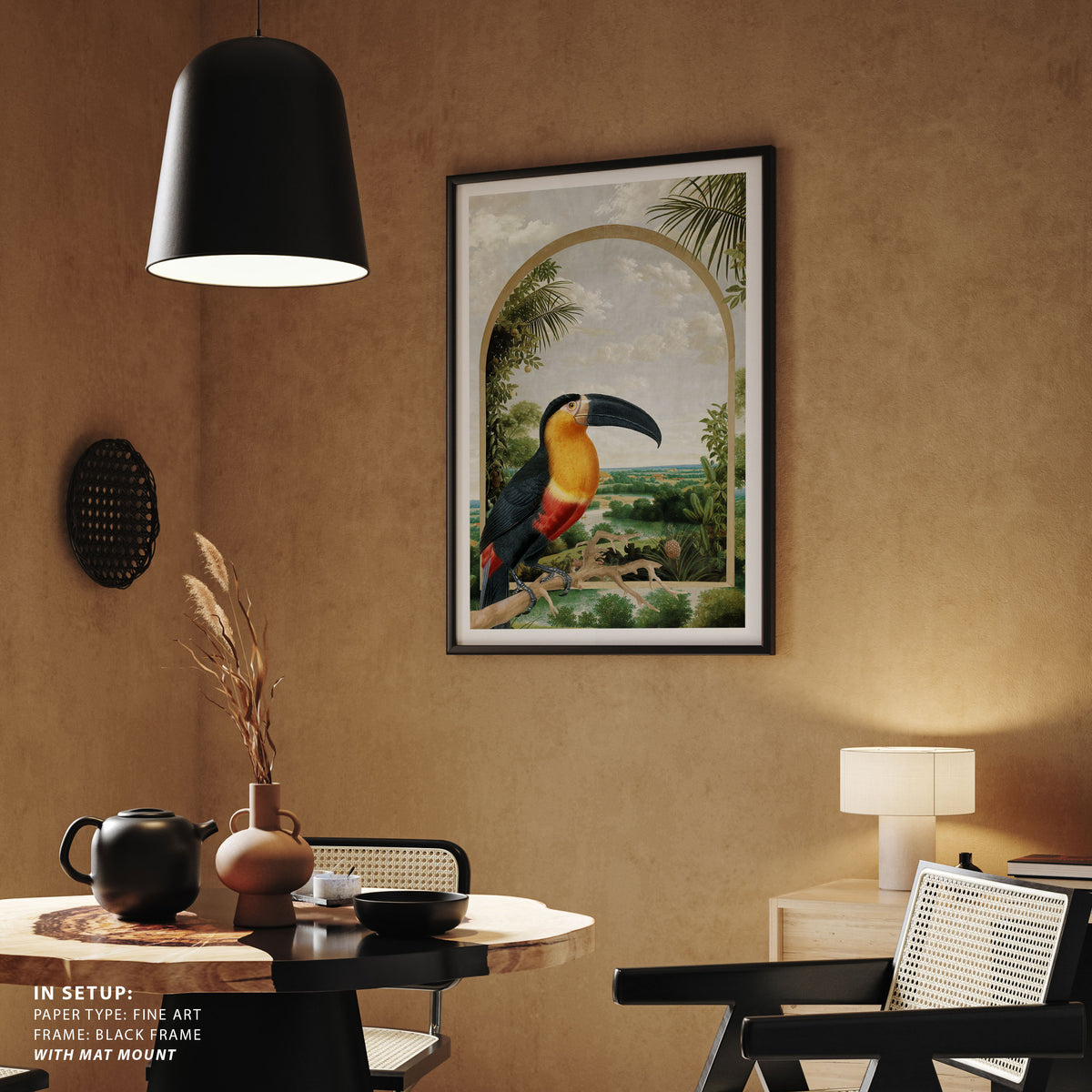 Toucan Perched on a Branch