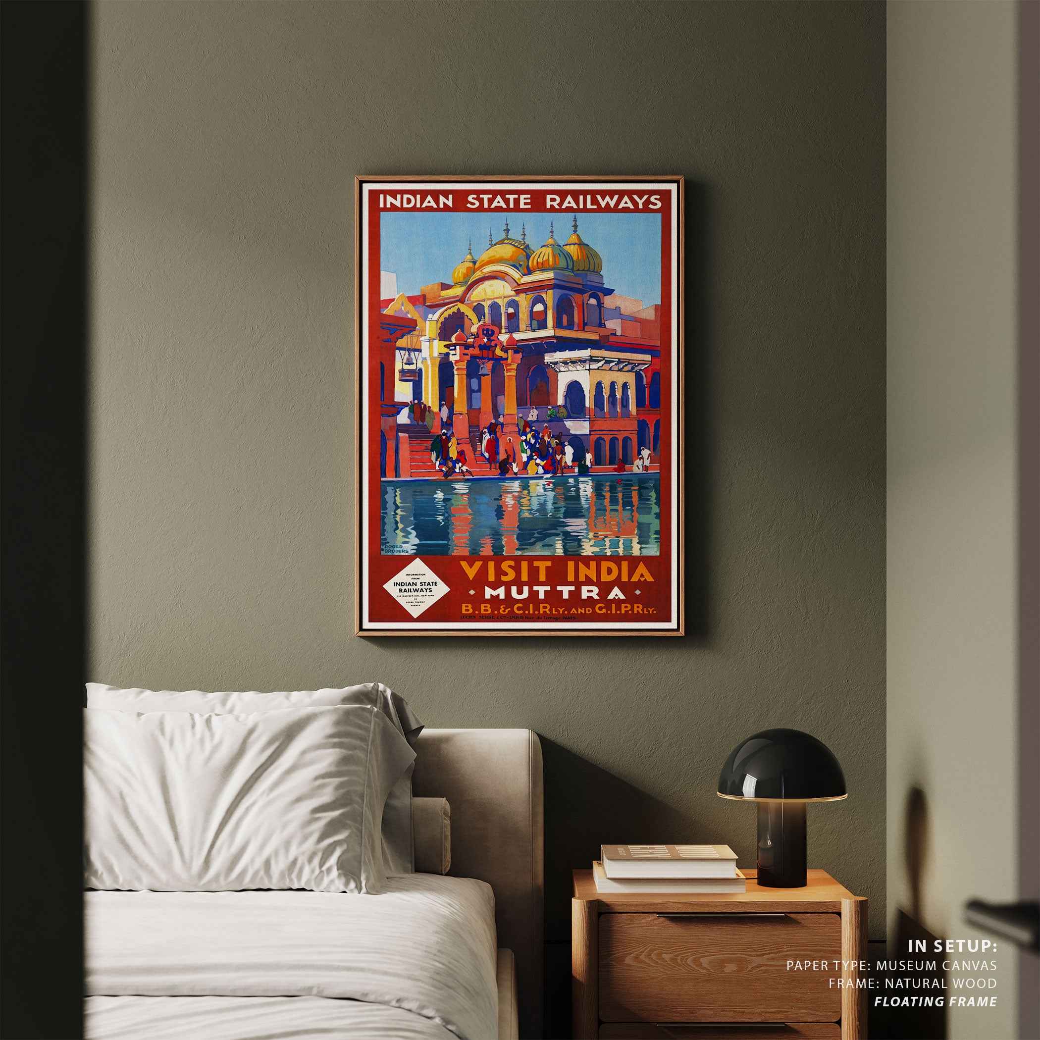 Mathura Ghats Travel Poster Print