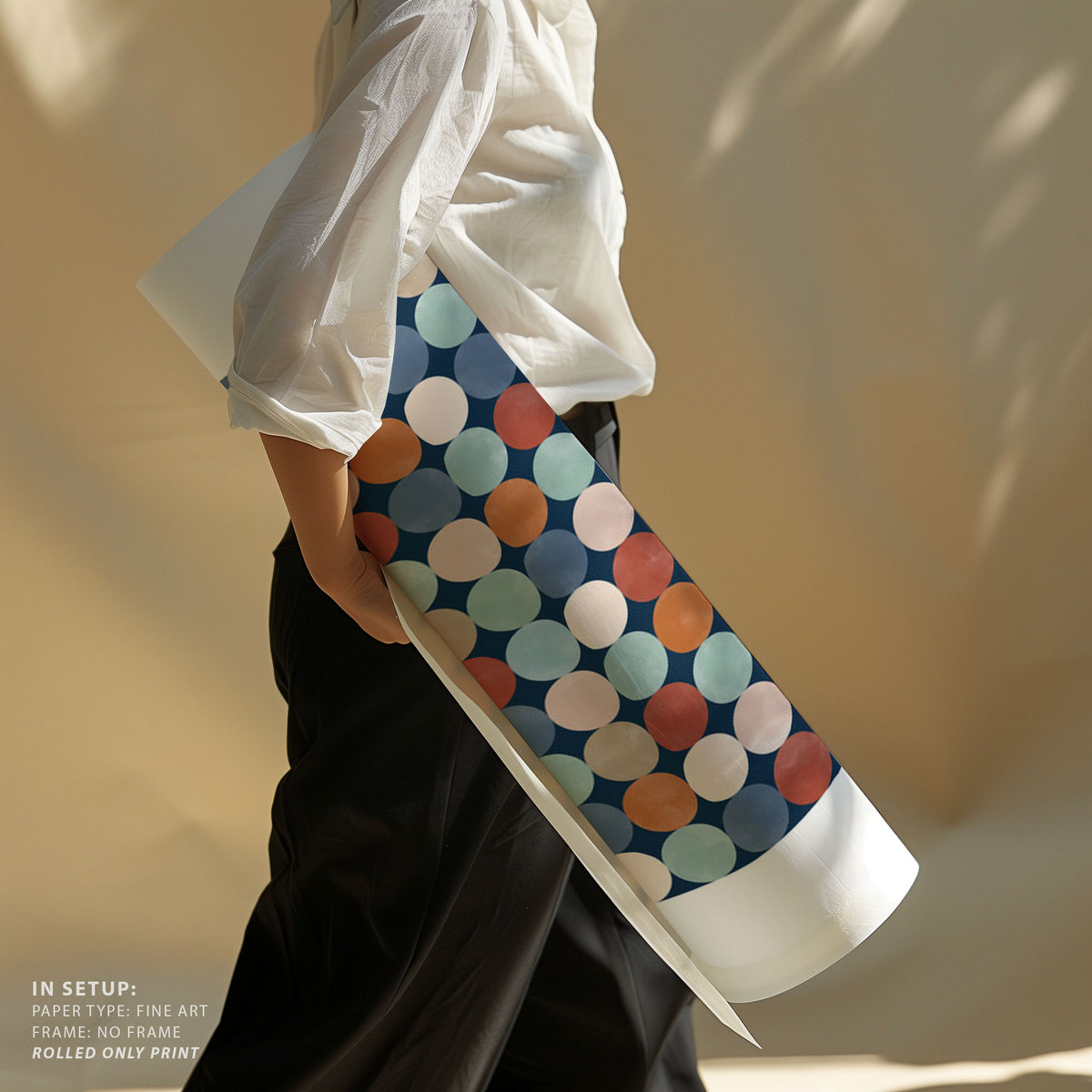 Vibrant Polka Dot Pattern In Earthy Tones