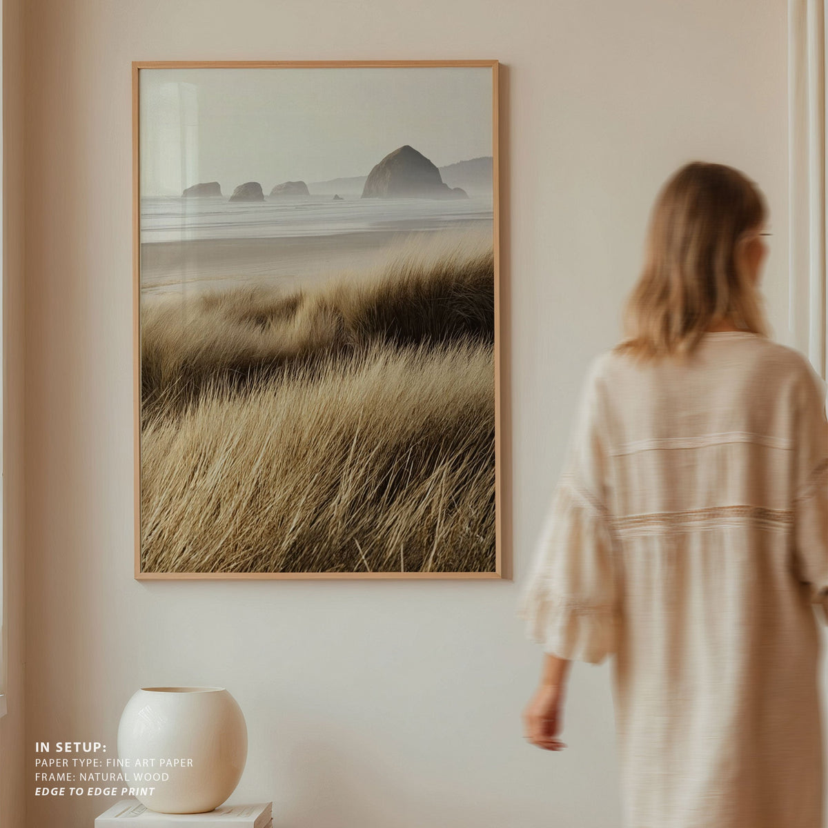 Windswept Grasses and Ocean View
