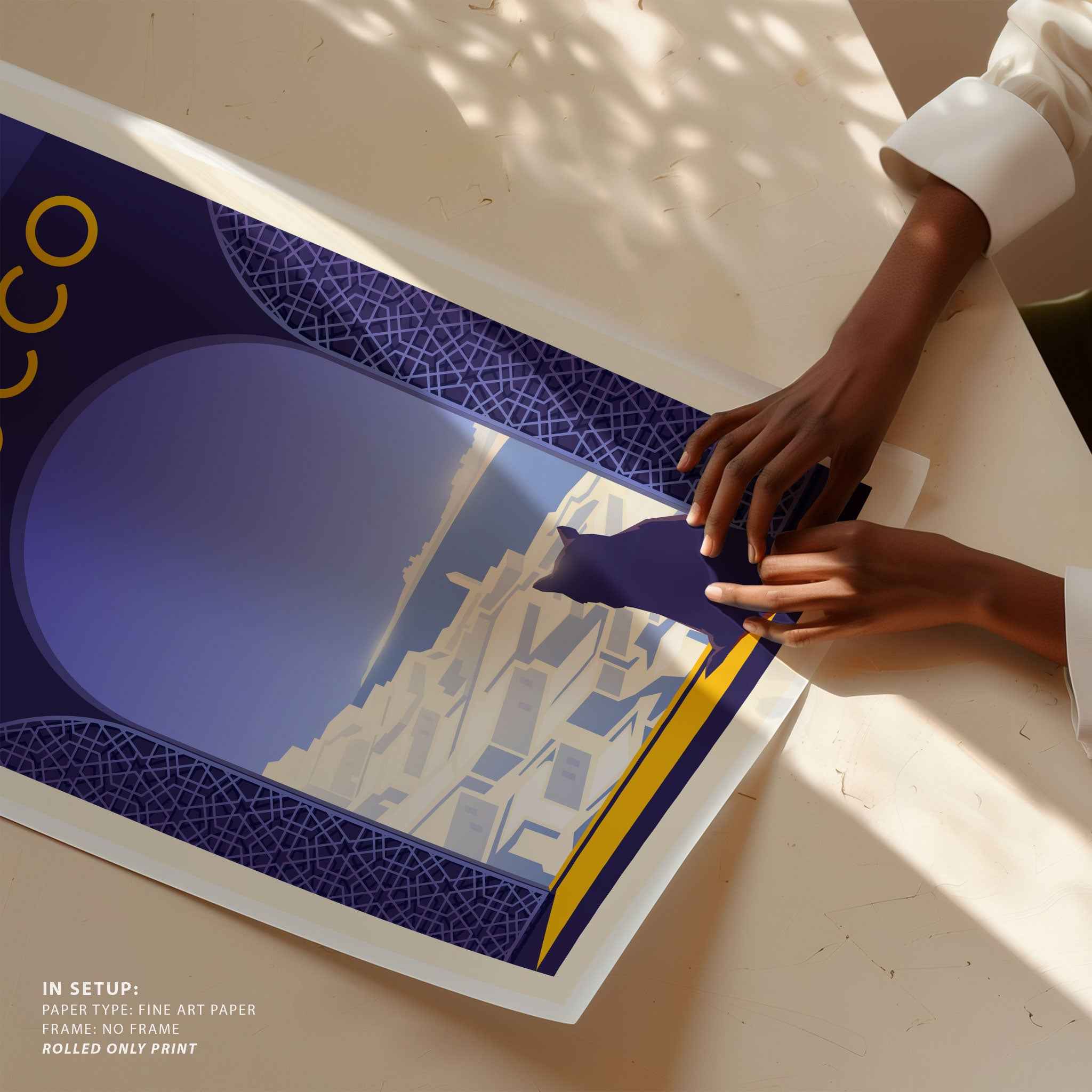 Morocco Travel Poster Print