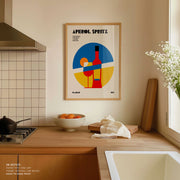 Aperol Spritz Cocktail Bauhaus Art Print – image 5