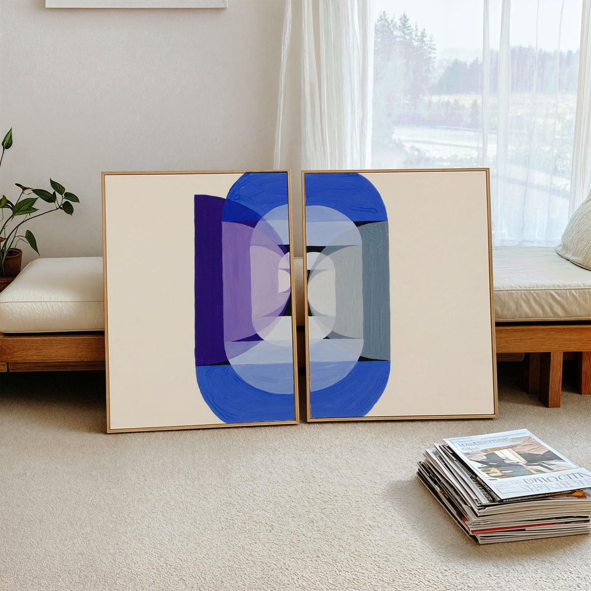 Blue Gray Violet Wheel