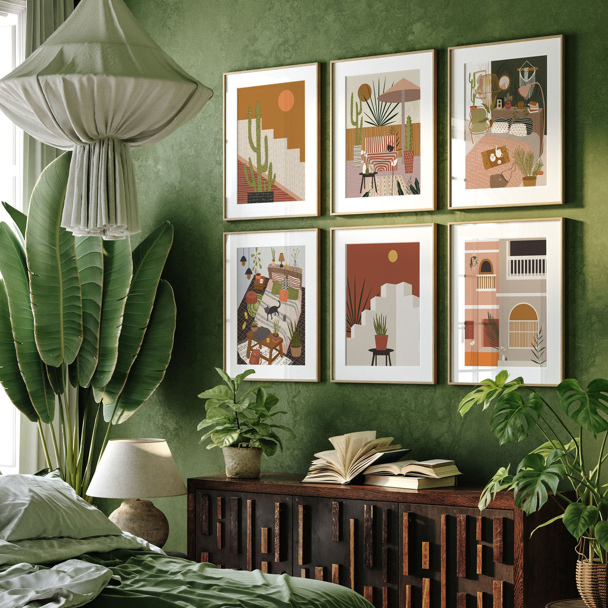 Boho Architecture Art