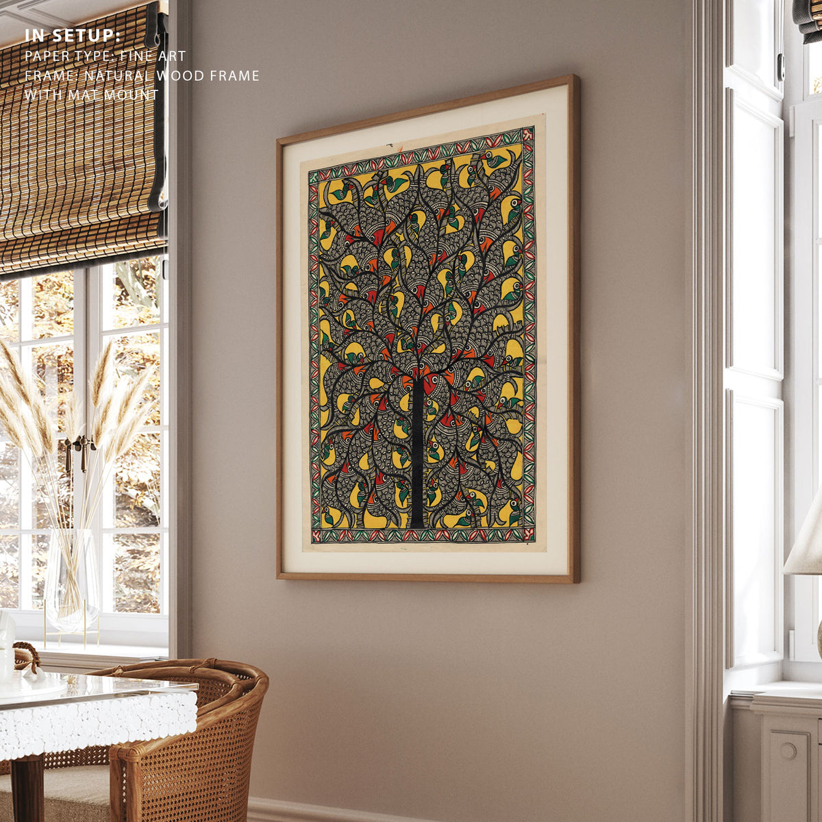 Tree of Life With Nature Madhubani Art