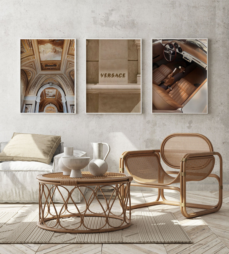 Luxury Fashion Beige Art 02 Set of 3