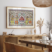 Palanquin pledge-The Bride's journey Madhubani Painting – image 2
