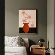 Terracotta Vase Floral Abstract Wall Art – image 5