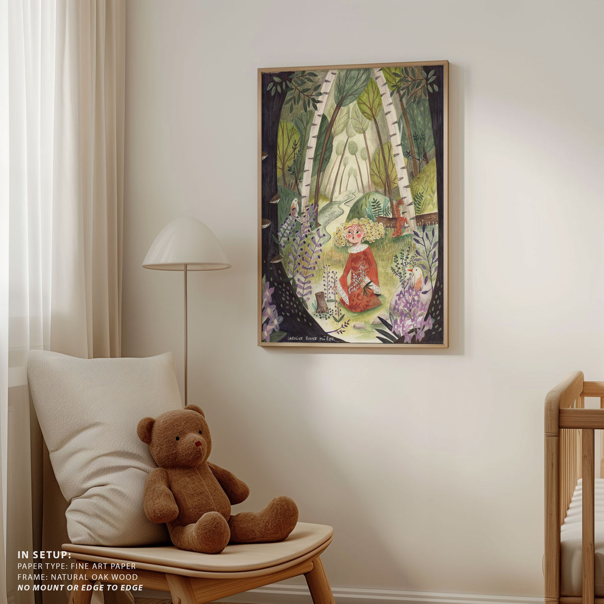 Princess in the Forest with Flowers