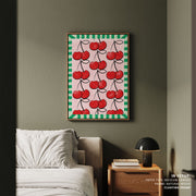 Red Cherries on a Pink – image 5