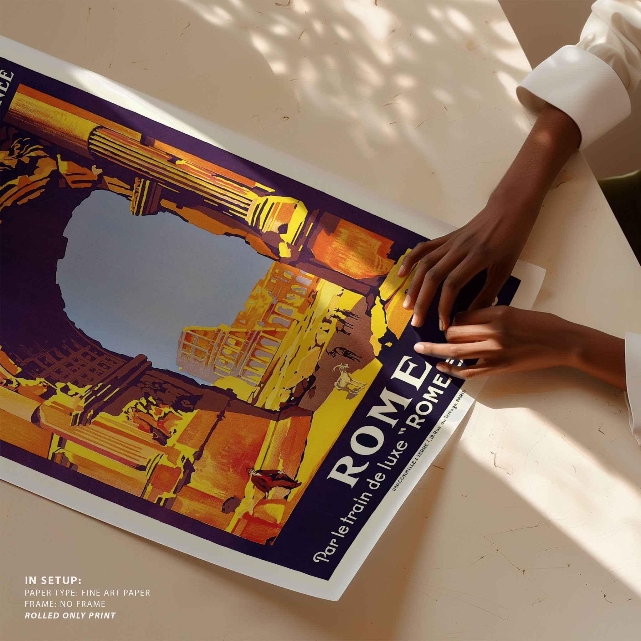 Rome Vintage Travel Poster Print
