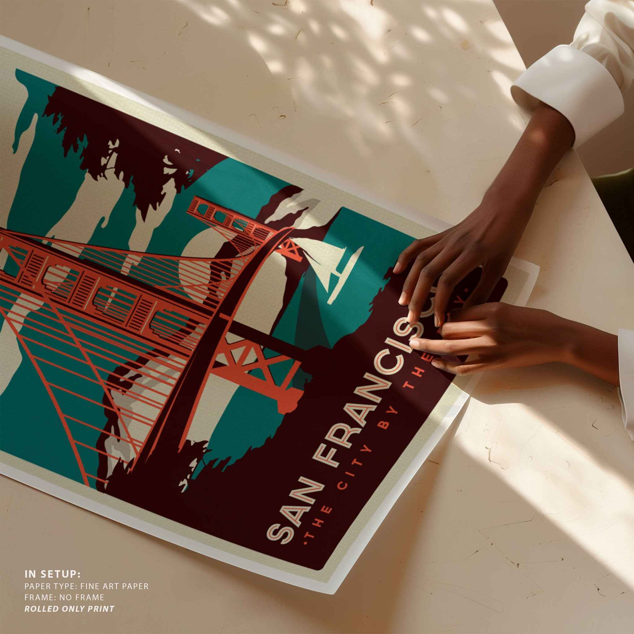 San Francisco Travel Poster Vintage Travel Poster Print