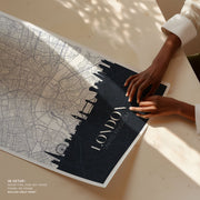Skyline and City Map of London – image 5