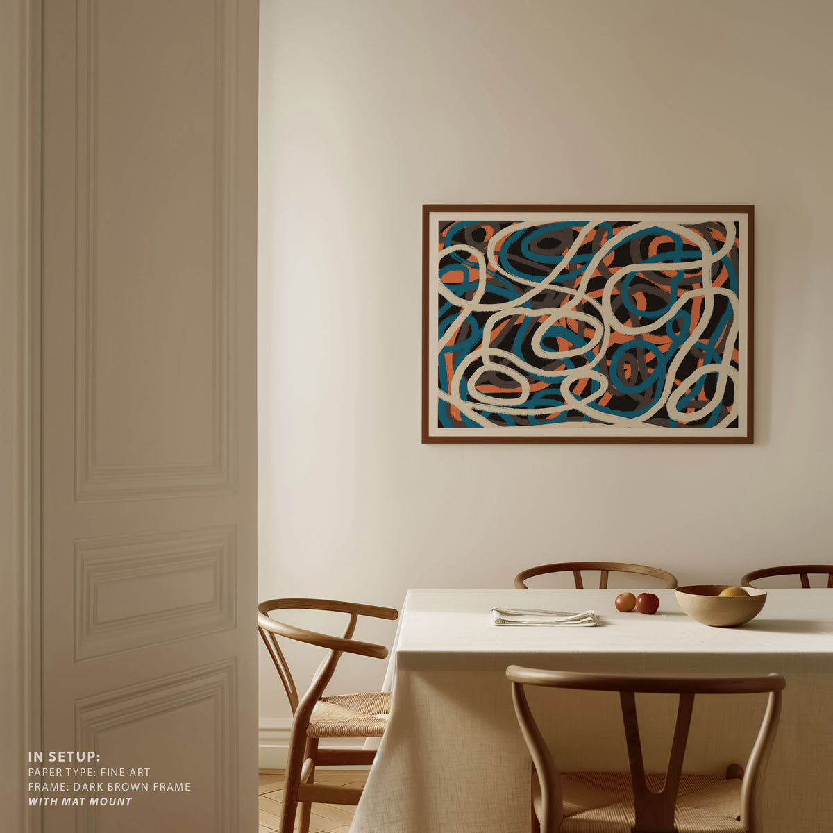 Strings composition Abstract Painting