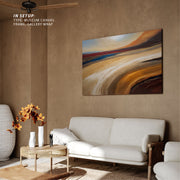 Sunset Over Rolling Sands Abstract Painting – image 5