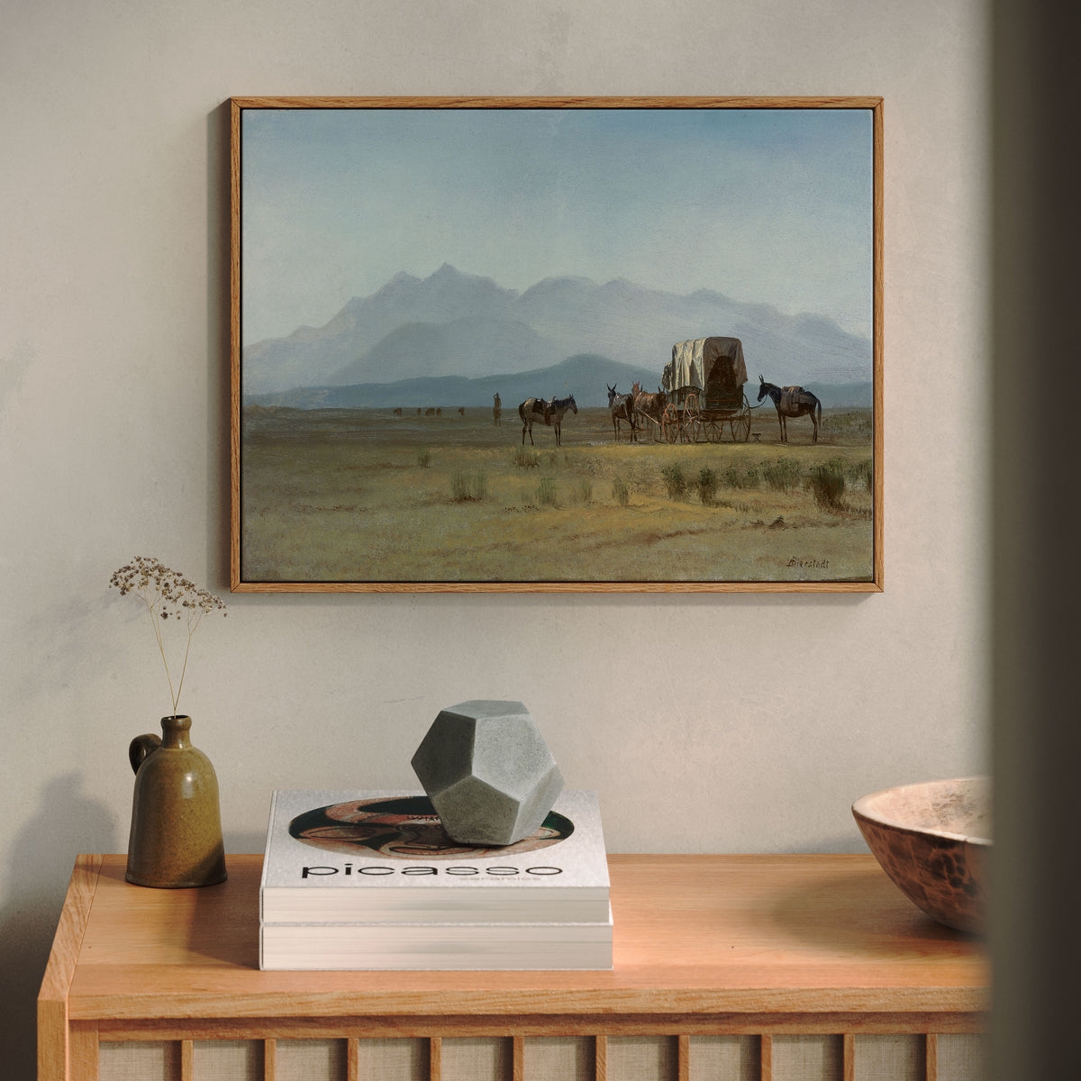 Surveyor’s Wagon in the Rockies (C.1859)