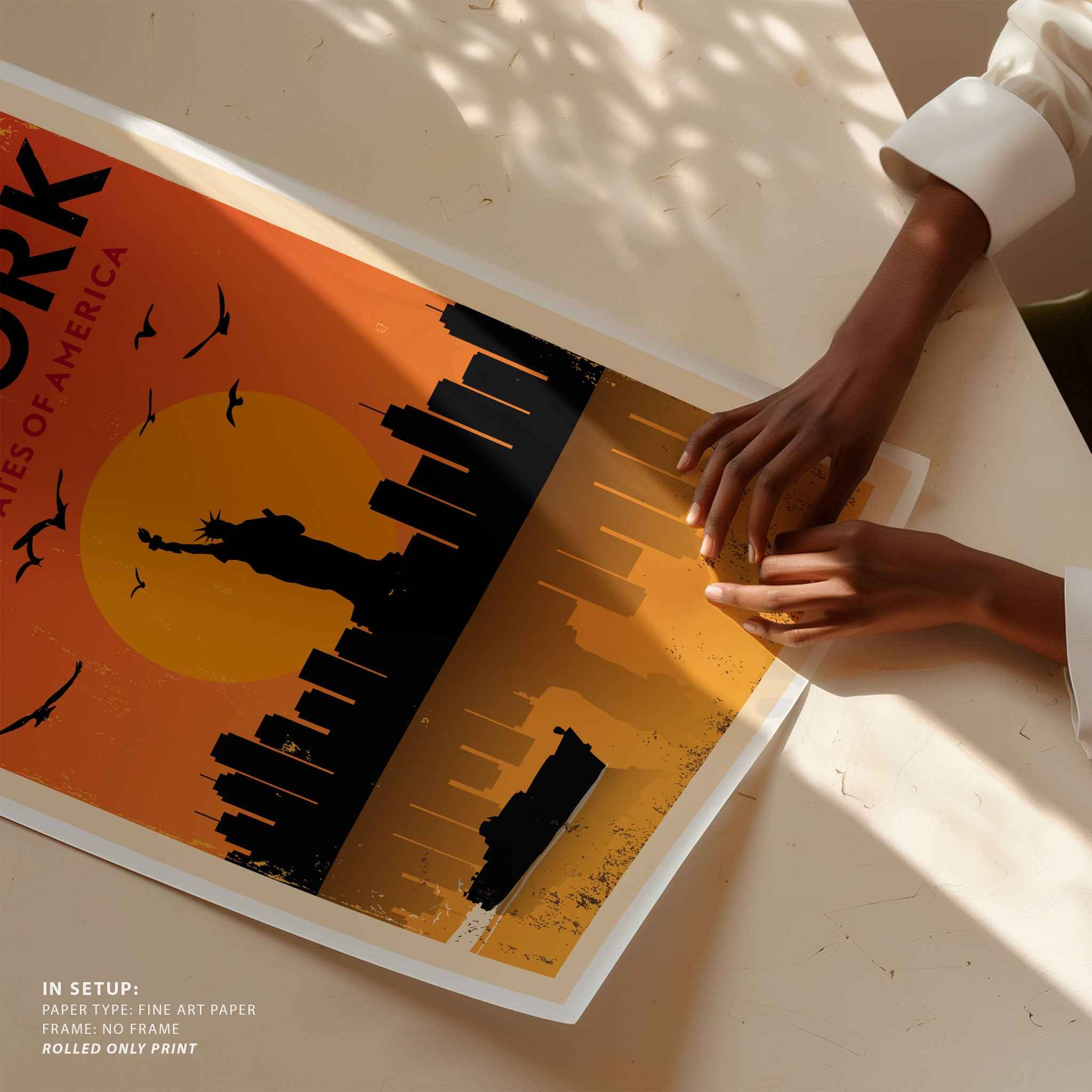 Vintage New York Travel Poster Print
