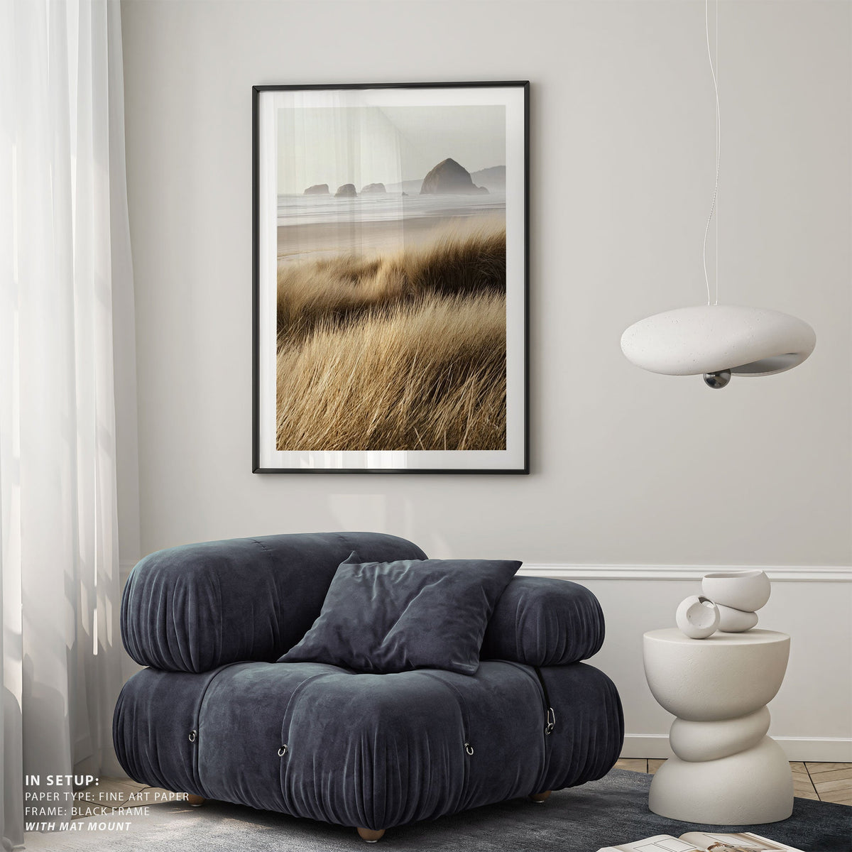 Windswept Grasses and Ocean View