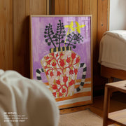 Colorful Vase With Abstract Floral Patterns – image 7