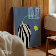 Tulip In Zebra Striped Vase – image 3