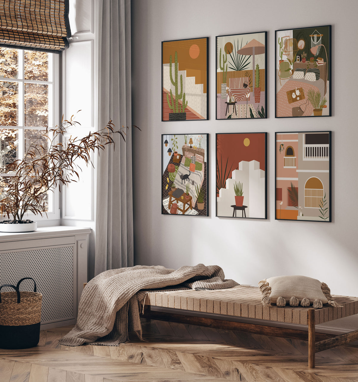 Boho Architecture Art