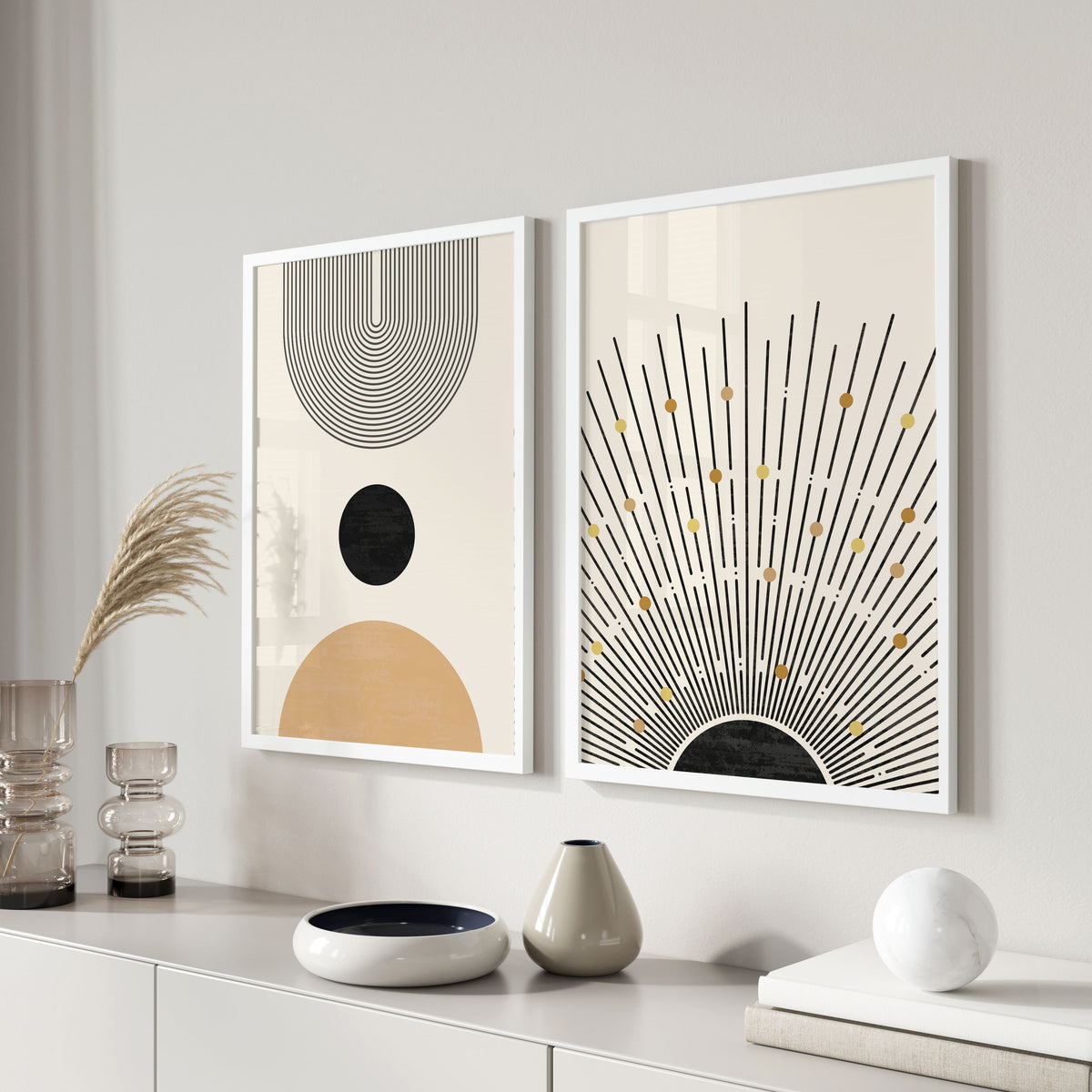 Boho Mid Century Bohemian Art