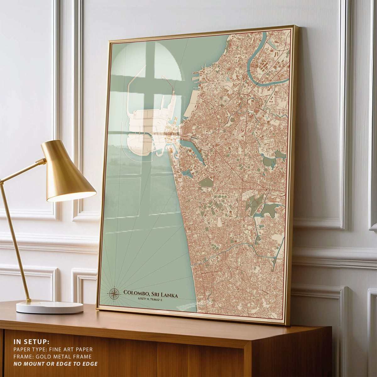 Colombo Vintage Map 08