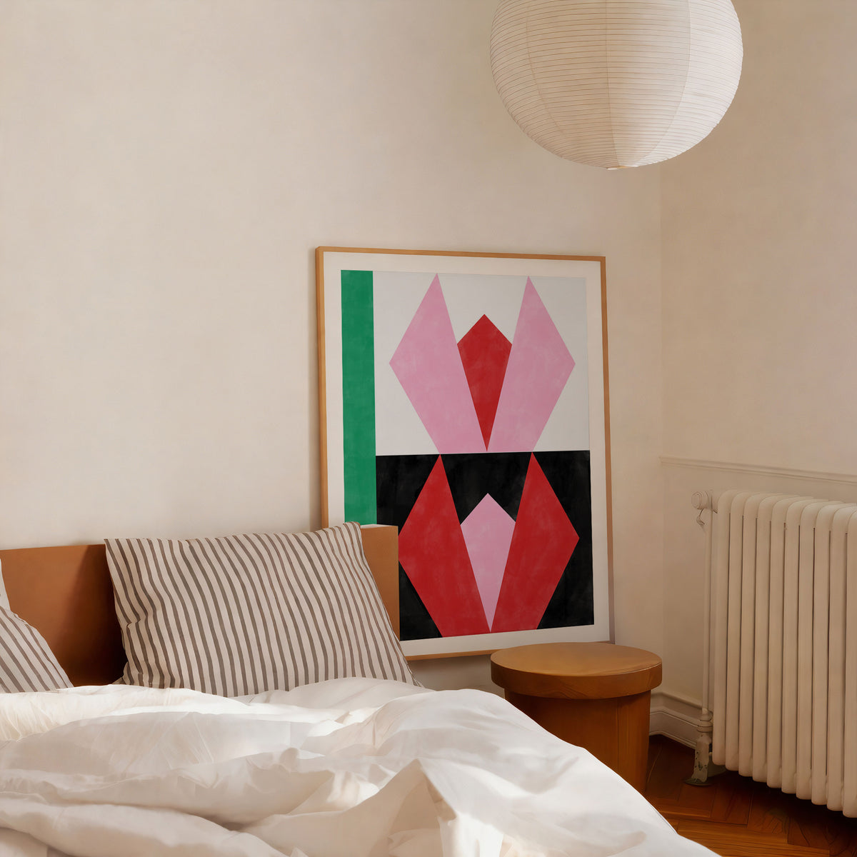 Geometric Artwork with Triangles And Rectangles