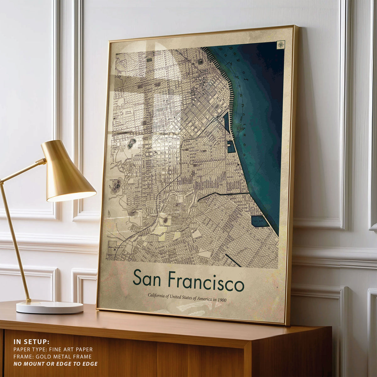 San Francisco Retro Map
