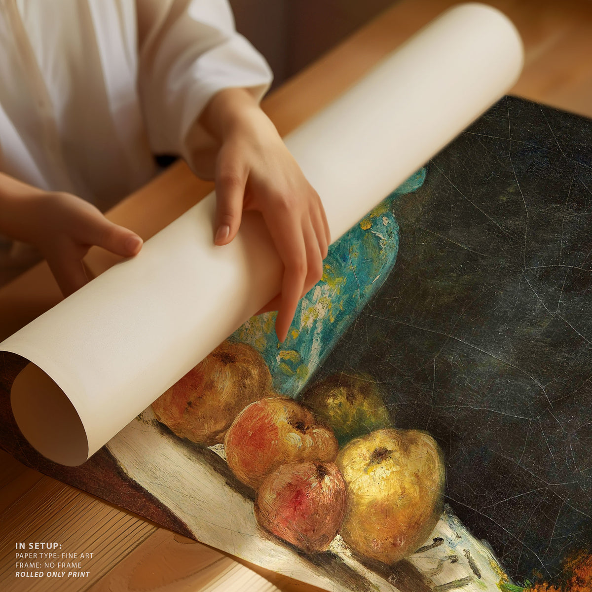 Hyacinth and Apples on a Newspaper (1876)