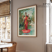 Lakshmi, Raja Ravi Varma Painting – image 6