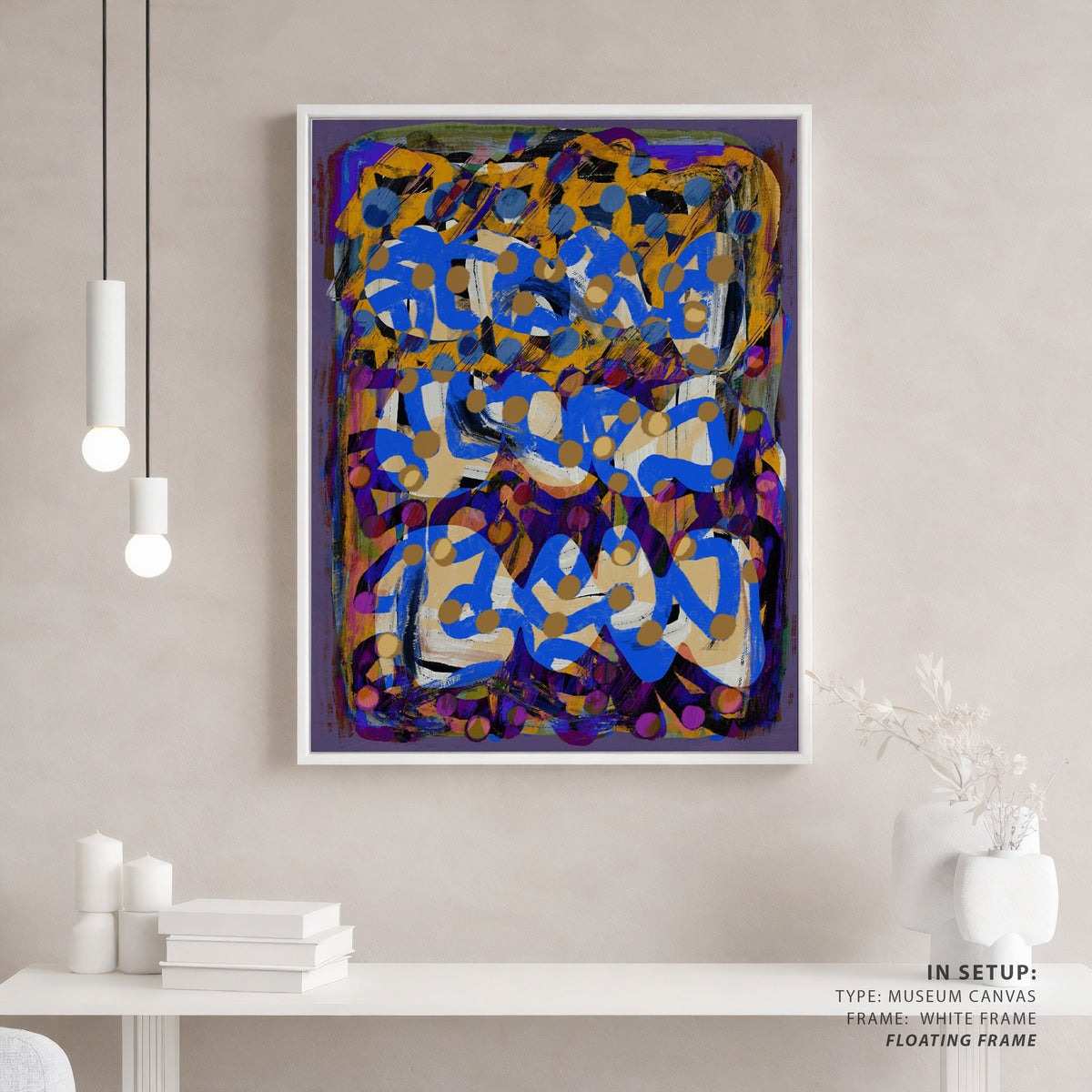 Line art Abstract Purple Substract