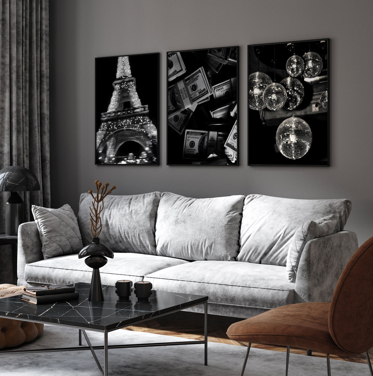 Luxury Fashion BW Poster 02